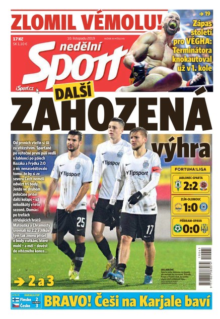 Nedělní Sport - 10.11.2019