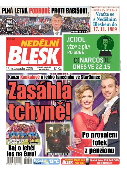 Nedělní Blesk - 17.11.2019