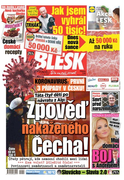 Blesk - 2.3.2020