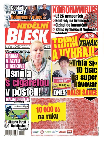 Nedělní Blesk - 8.3.2020