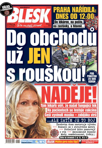 Blesk - 18.3.2020
