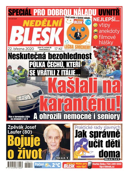 Nedělní Blesk - 22.3.2020