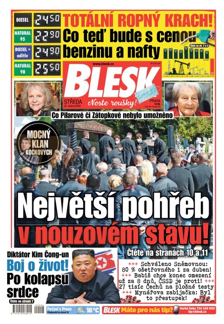 Blesk - 22.4.2020