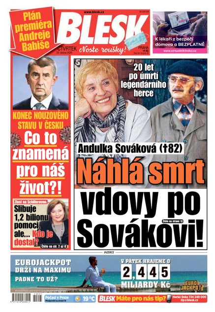 Blesk - 23.4.2020