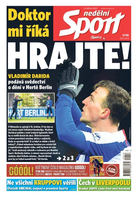 Nedělní Sport - 3.5.2020