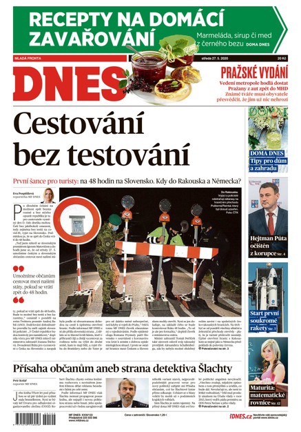 MF DNES - 27.5.2020