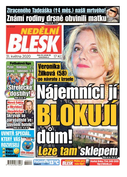 Nedělní Blesk - 31.5.2020