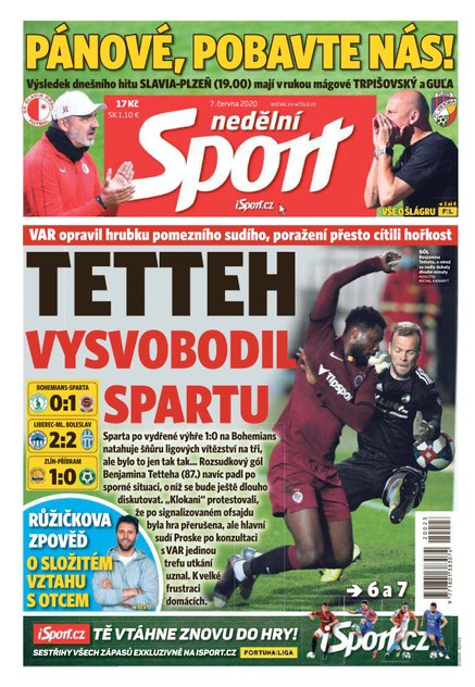 Nedělní Sport - 7.6.2020