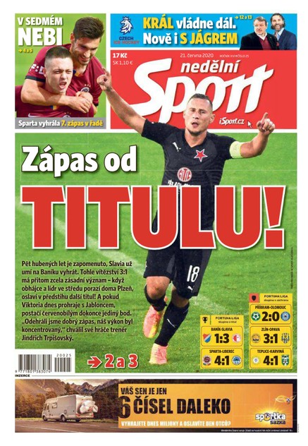 Nedělní Sport - 21.6.2020