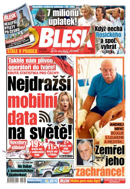 Blesk - 21.7.2020