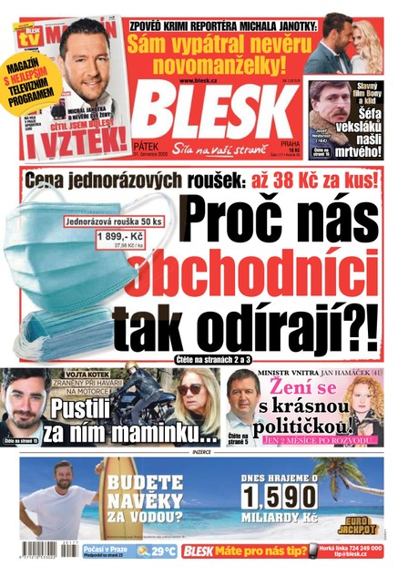 Blesk - 31.7.2020