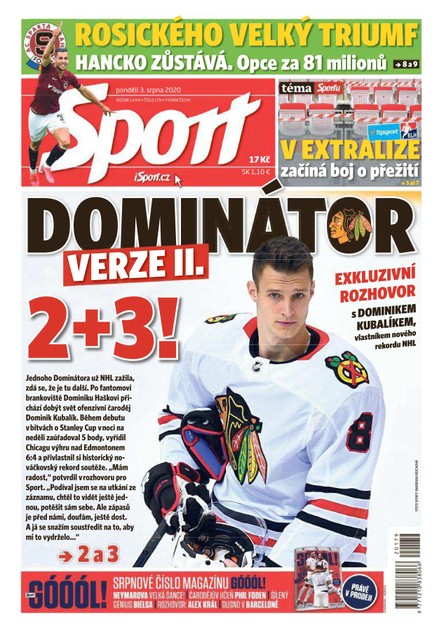 Sport - 3.8.2020