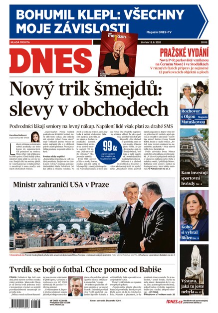 MF DNES - 13.8.2020
