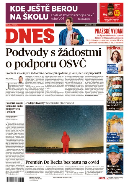 MF DNES - 14.8.2020