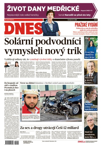 MF DNES - 20.8.2020