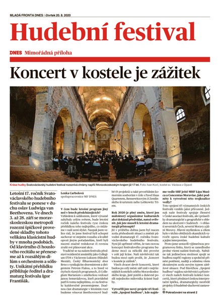 MF DNES extra Moravskoslezský - 20.8.2020