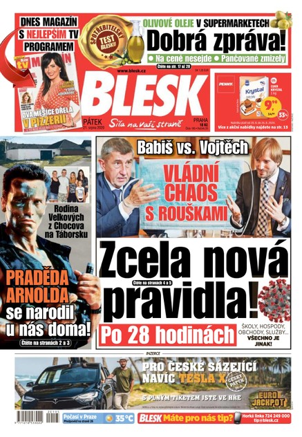 Blesk - 21.8.2020