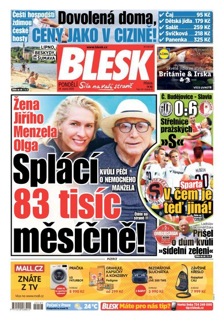 Blesk - 24.8.2020
