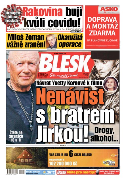 Blesk - 26.8.2020