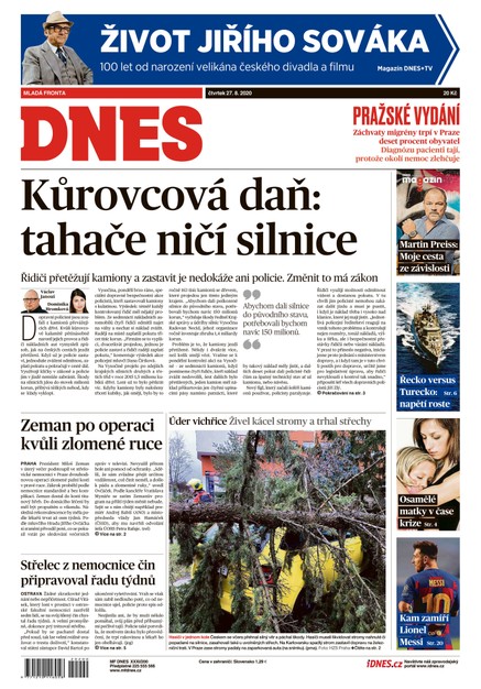 MF DNES - 27.8.2020