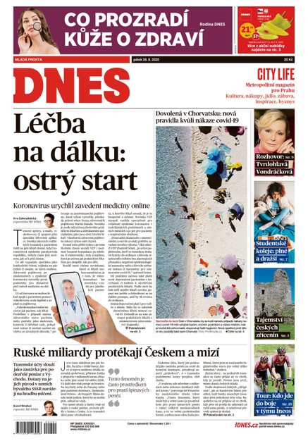 MF DNES - 28.8.2020