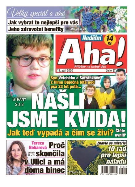 Nedělní AHA! - 13.9.2020
