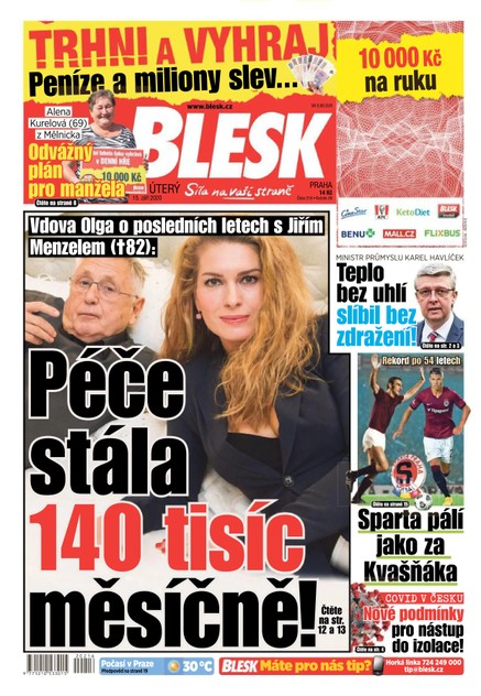 Blesk - 15.9.2020