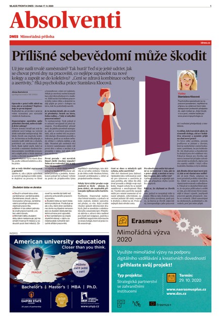 MF DNES extra Jižní Čechy - 17.9.2020