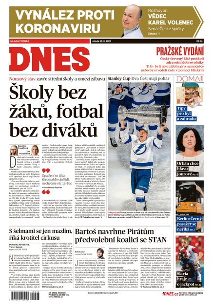 MF DNES - 30.9.2020