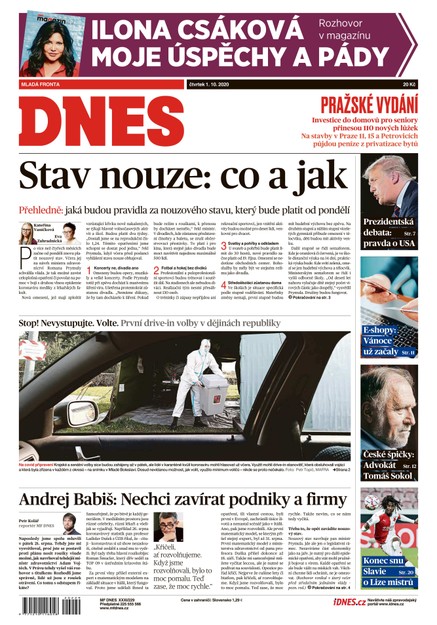 MF DNES - 1.10.2020
