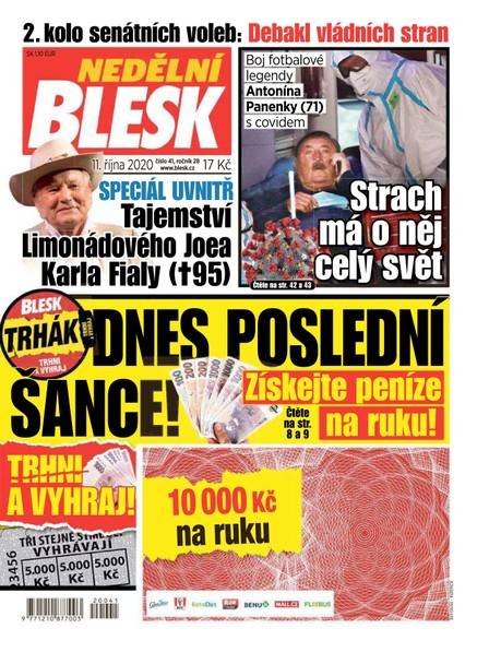 Nedělní Blesk - 11.10.2020