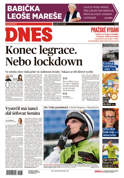 MF DNES - 12.10.2020