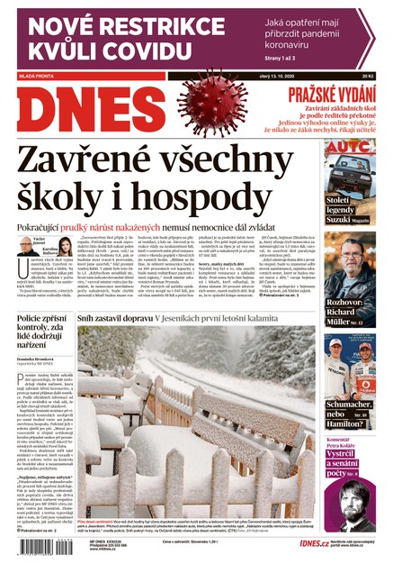 MF DNES - 13.10.2020