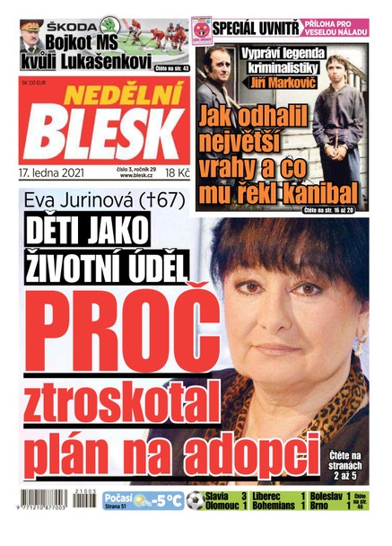 Nedělní Blesk - 17.1.2021
