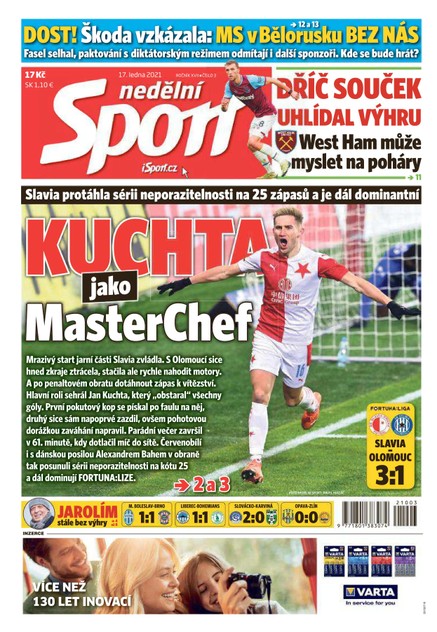 Nedělní Sport - 17.1.2021