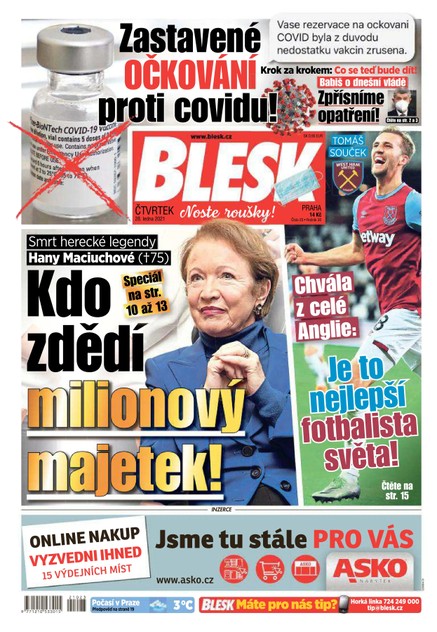 Blesk - 28.1.2021