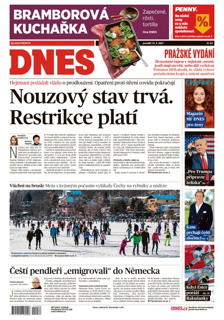 MF DNES - 15.2.2021