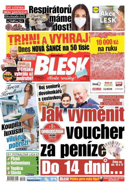 Blesk - 22.2.2021