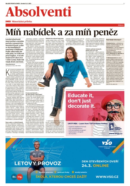 MF DNES extra Zlínský - 18.3.2021