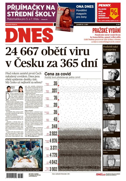 MF DNES - 22.3.2021