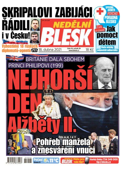 Nedělní Blesk - 18.4.2021