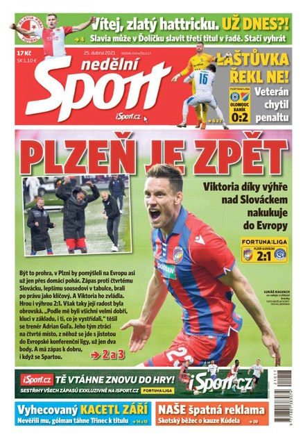 Nedělní Sport - 25.4.2021