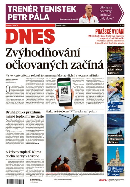 MF DNES - 3.8.2021