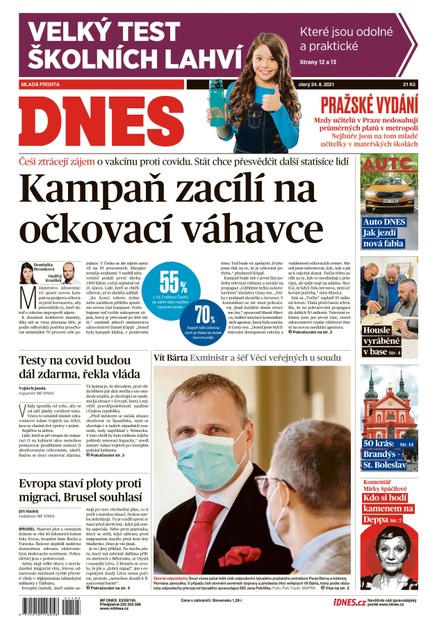 MF DNES - 24.8.2021