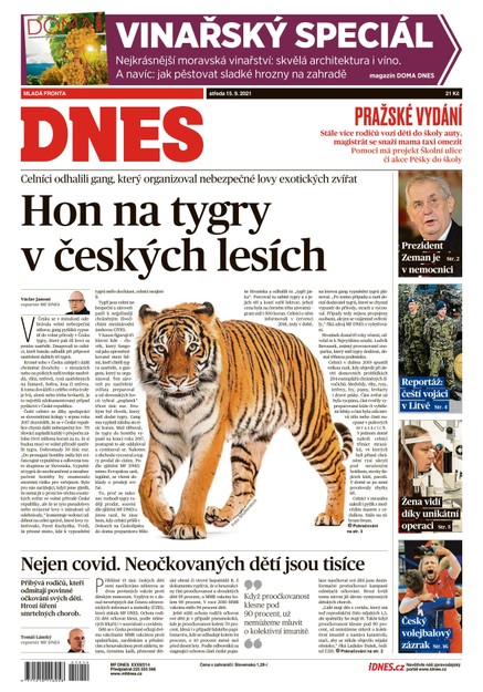 MF DNES - 15.9.2021