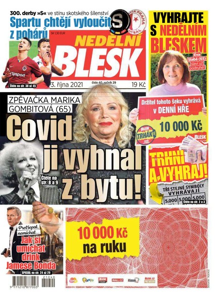 Nedělní Blesk - 3.10.2021