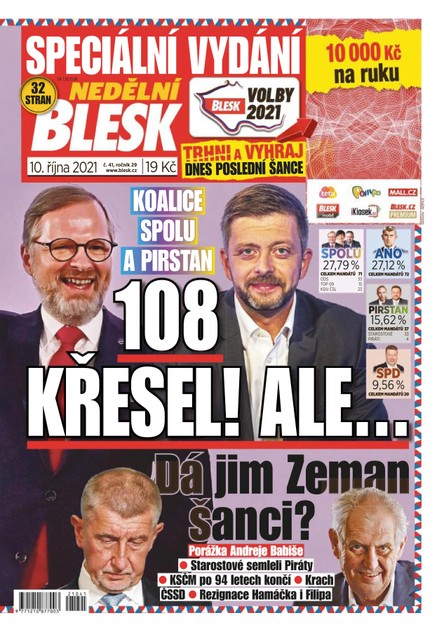 Nedělní Blesk - 10.10.2021