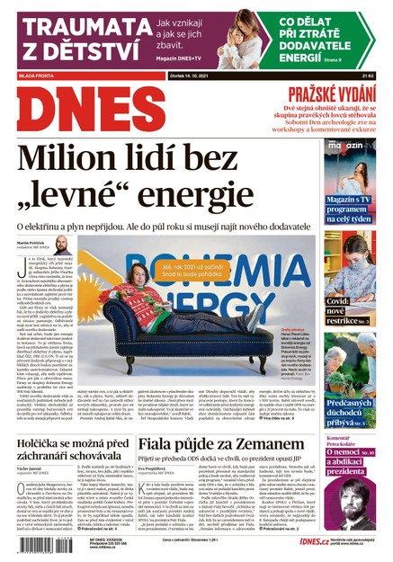 MF DNES - 14.10.2021