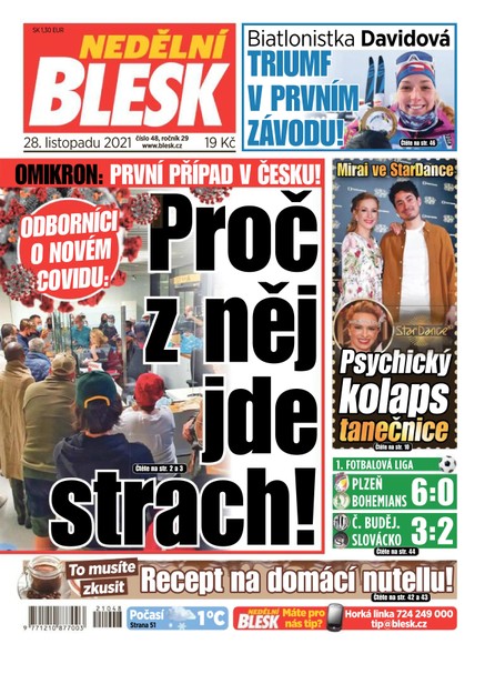 Nedělní Blesk - 28.11.2021