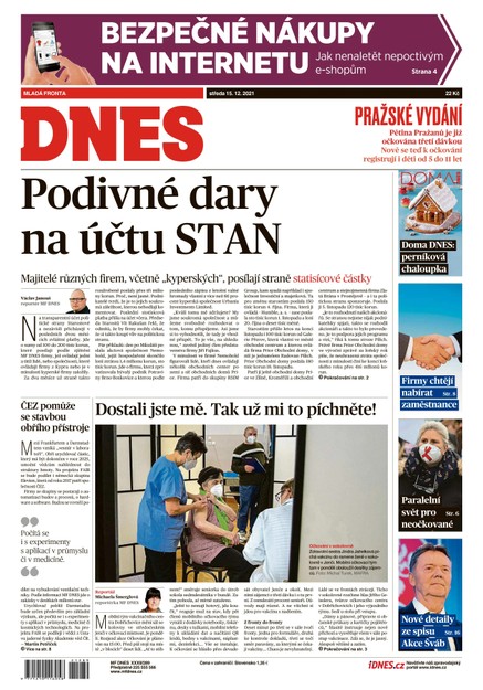 MF DNES - 15.12.2021